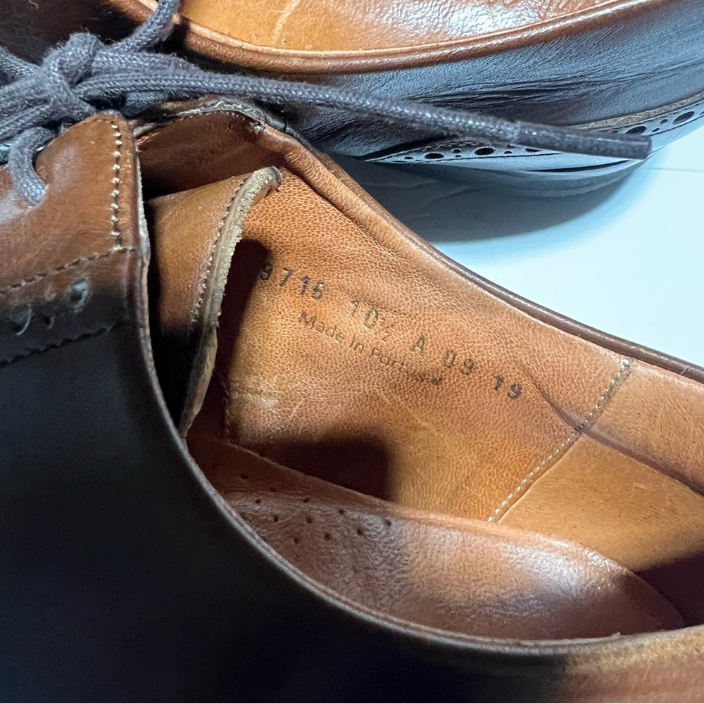 Wolf & Shepherd Mens Wingtip Oxfords Size 10.5 A Brown - Picture 3 of 8